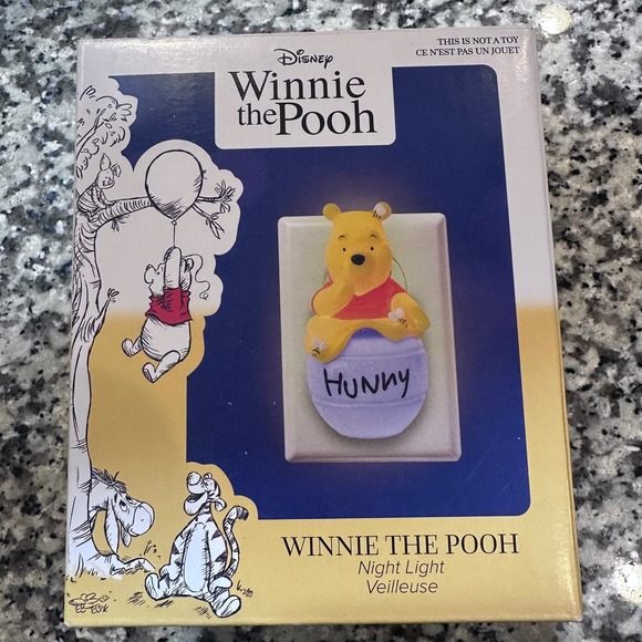 Disney Other - New Disney Winnie the Pooh‎ Hunny Pot Night Light Dusk to Dawn Sensor Ukonic